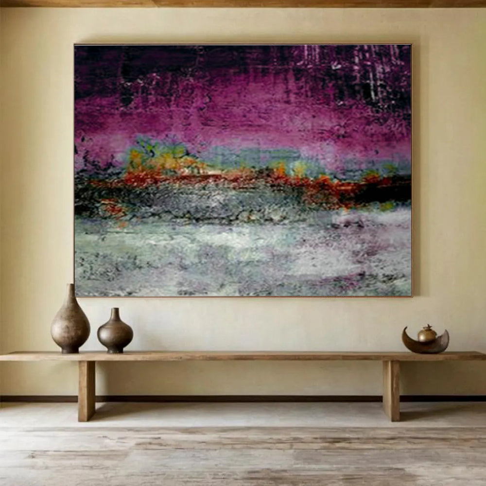 Custom Giant Abstract Hand Painting for Medical Billing Office DLZ2775