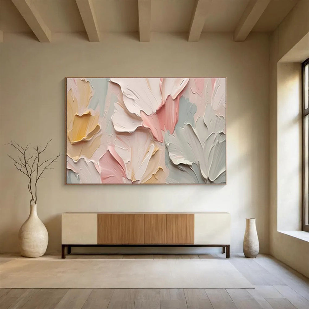 Oversized Custom Abstract Hand Painting for Offshore Tidal Energy Turbine Maintenance Base DLZ3051