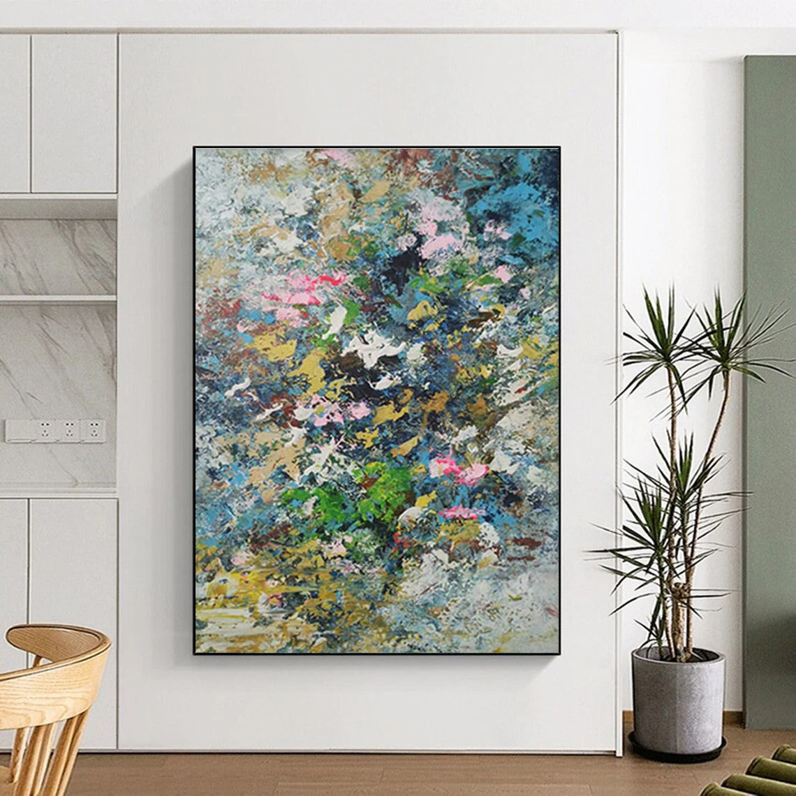 Huge Customizable Handmade Abstract Wall Art for Candle Making Workshops  DLZ0016