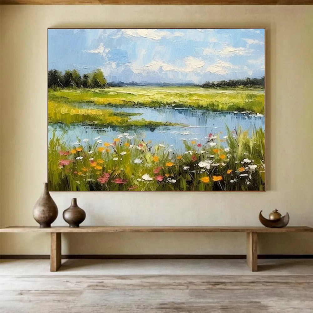 Tailored High-Speed Hyperloop Passenger Terminal Giant Abstract Hand Painting DLZ2655