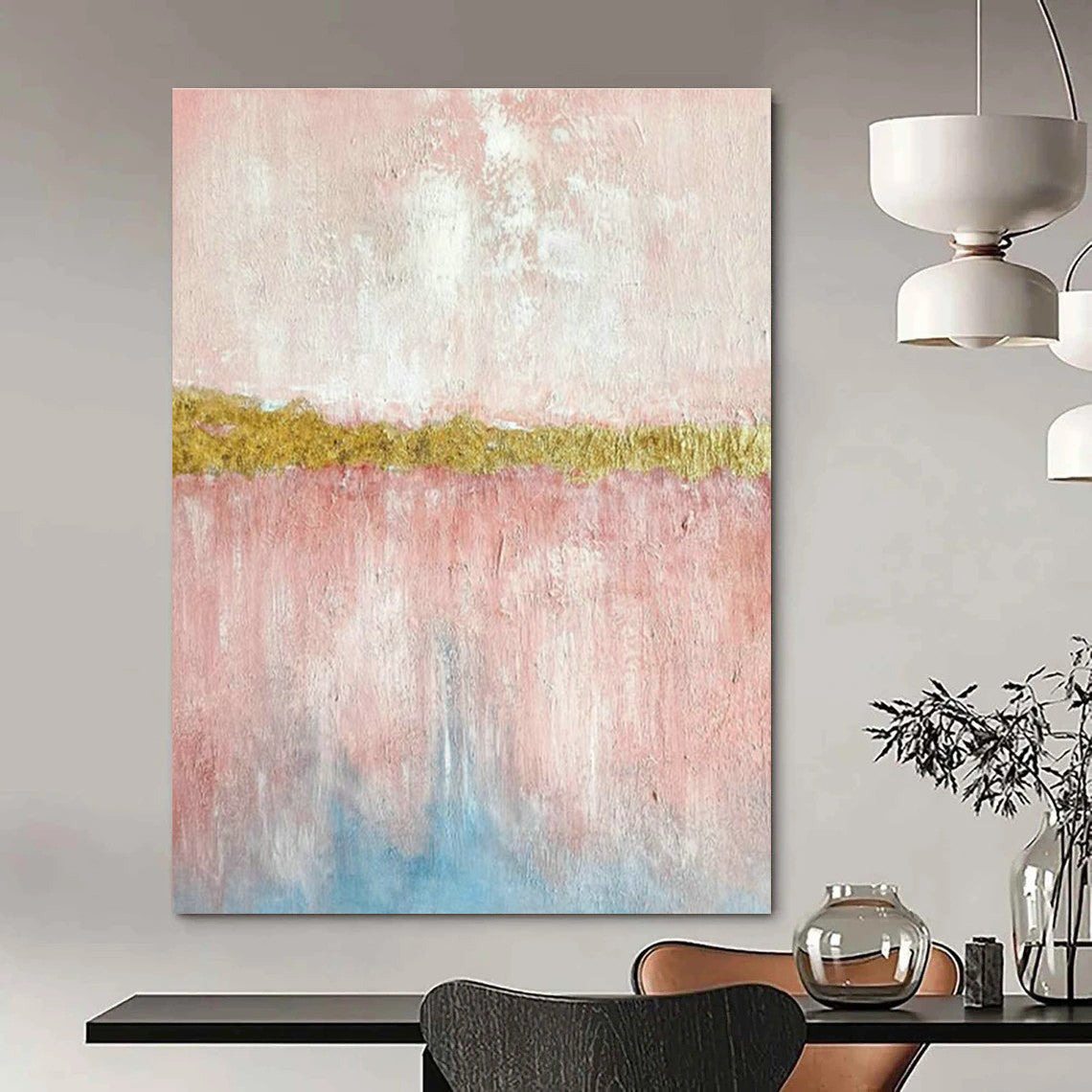 Titanic Custom Hand-Painted Abstract Painting - Steampunk Fantasy for Vintage Airship Museums  DLZ0300