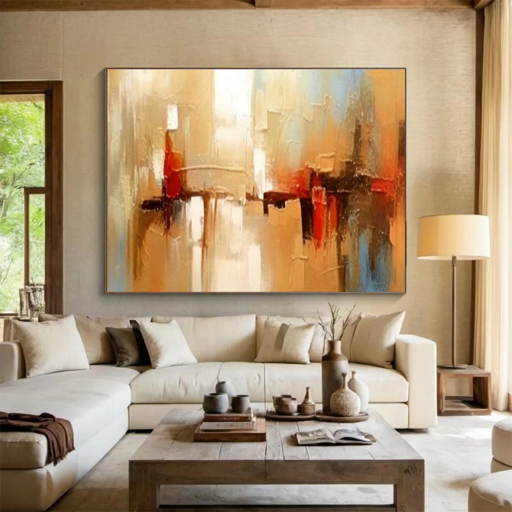 Custom-Made Quantum Computing Supercluster Data Hall Large Abstract Hand Painting DLZ2662