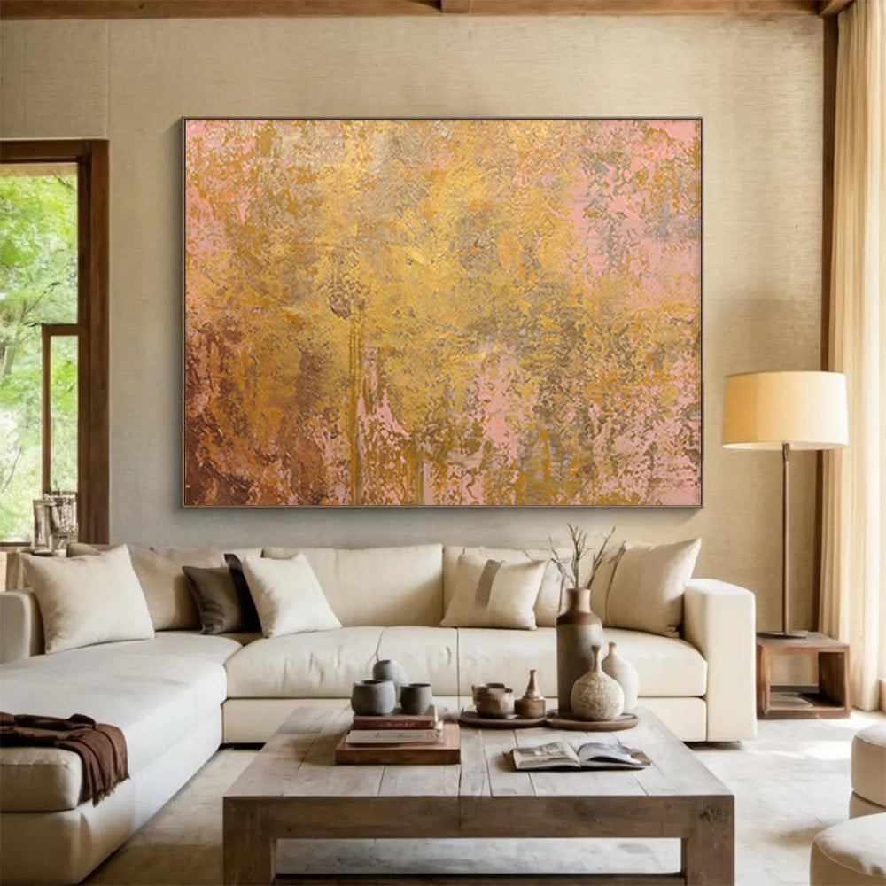 High-Saturation Custom Hand-Painted Color Block Abstract Art for Kids' Spaces and Play Areas