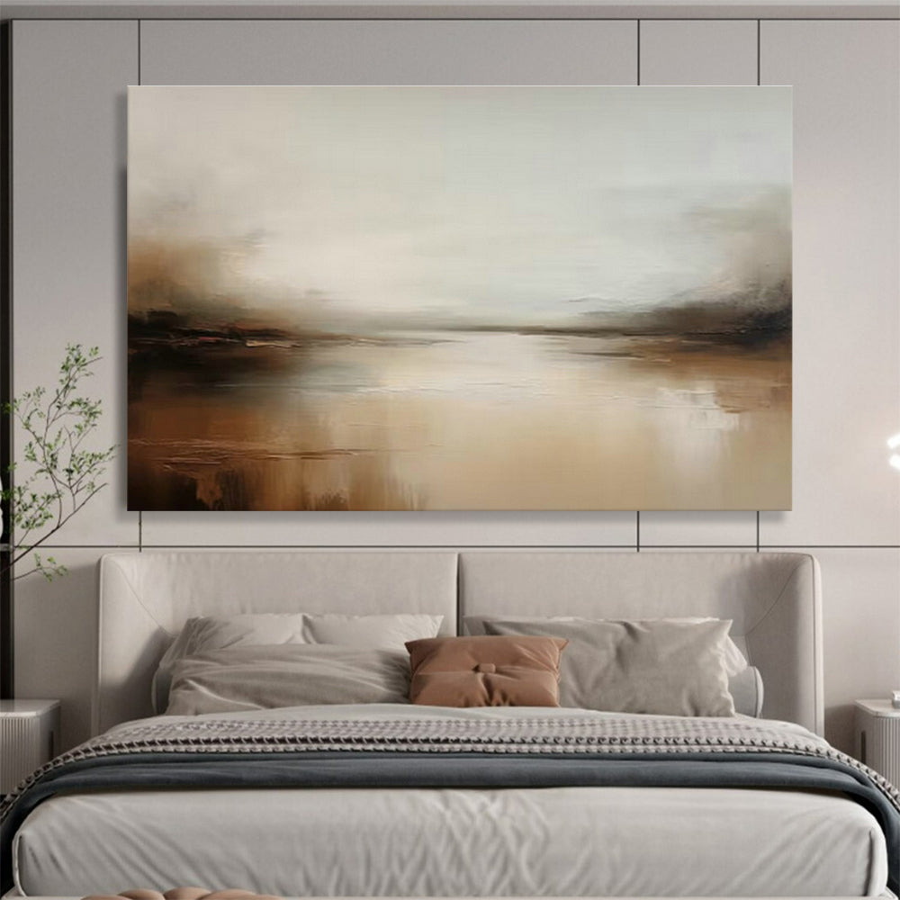 Custom-Made Giant Abstract Hand Painting for Spa Center DLZ2705