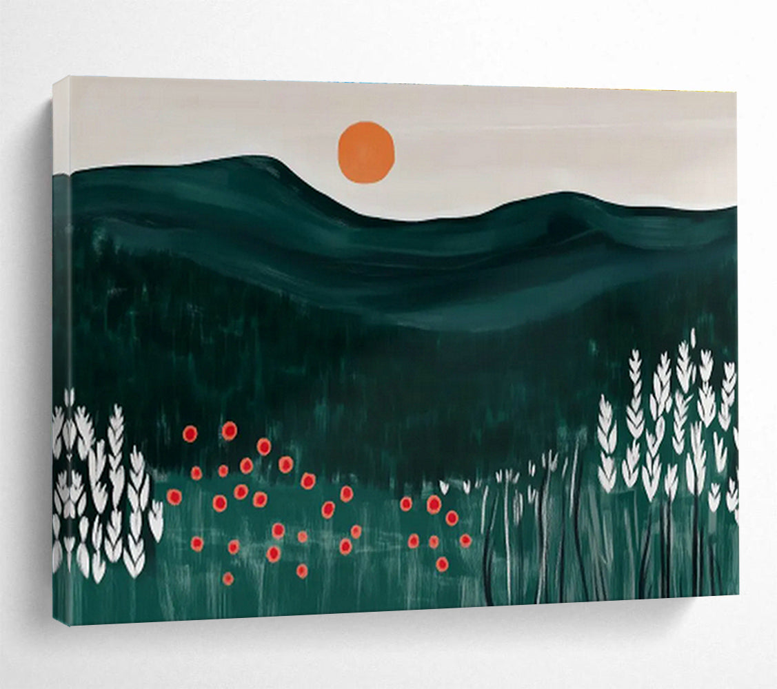 Customizable Underwater Seismic Monitoring Center Abstract Hand Painting DLZ2608