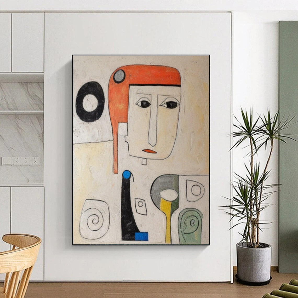 Colorful Abstract Portrait Painting ADGE004