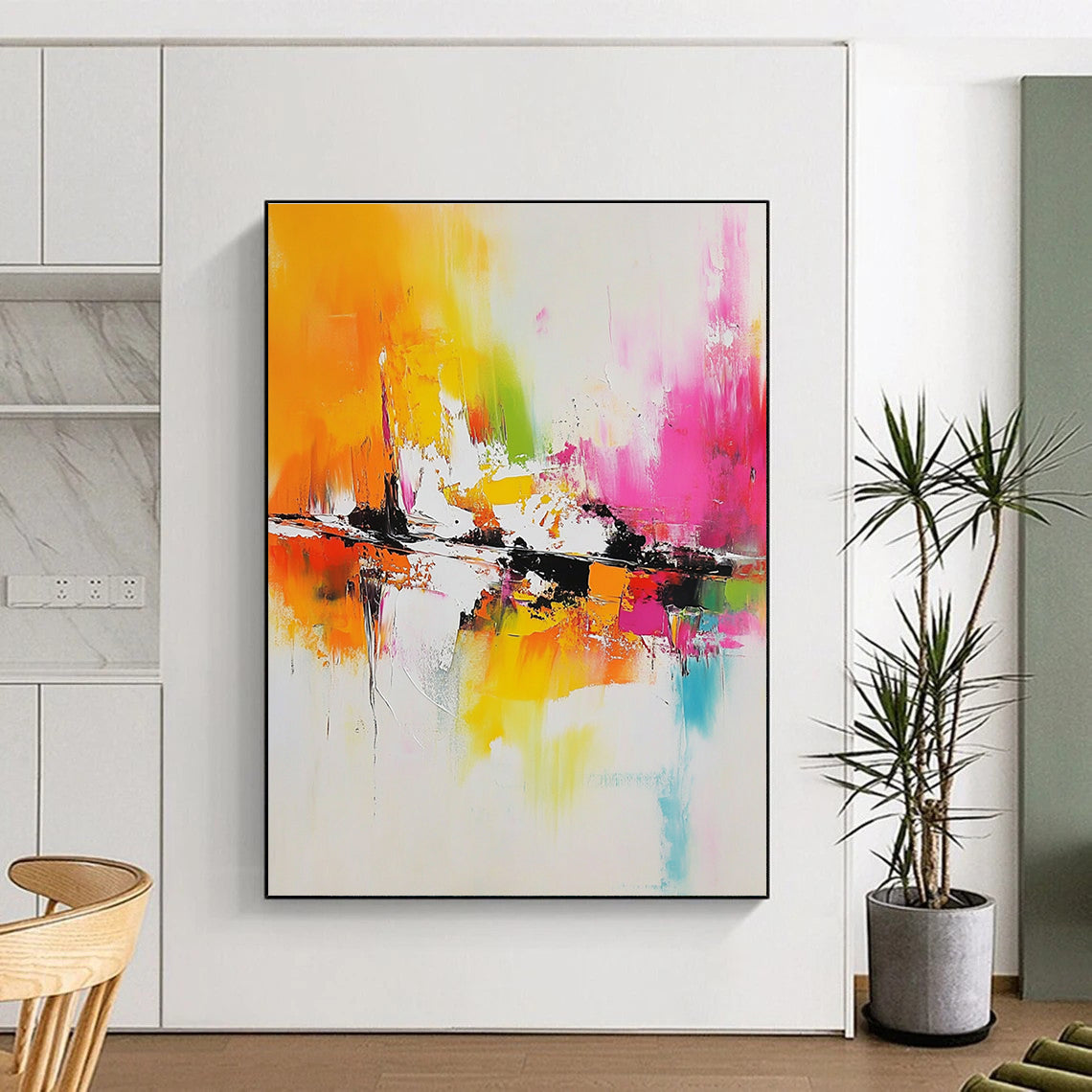 Colorful Abstract Painting with Vibrant Hues GER712