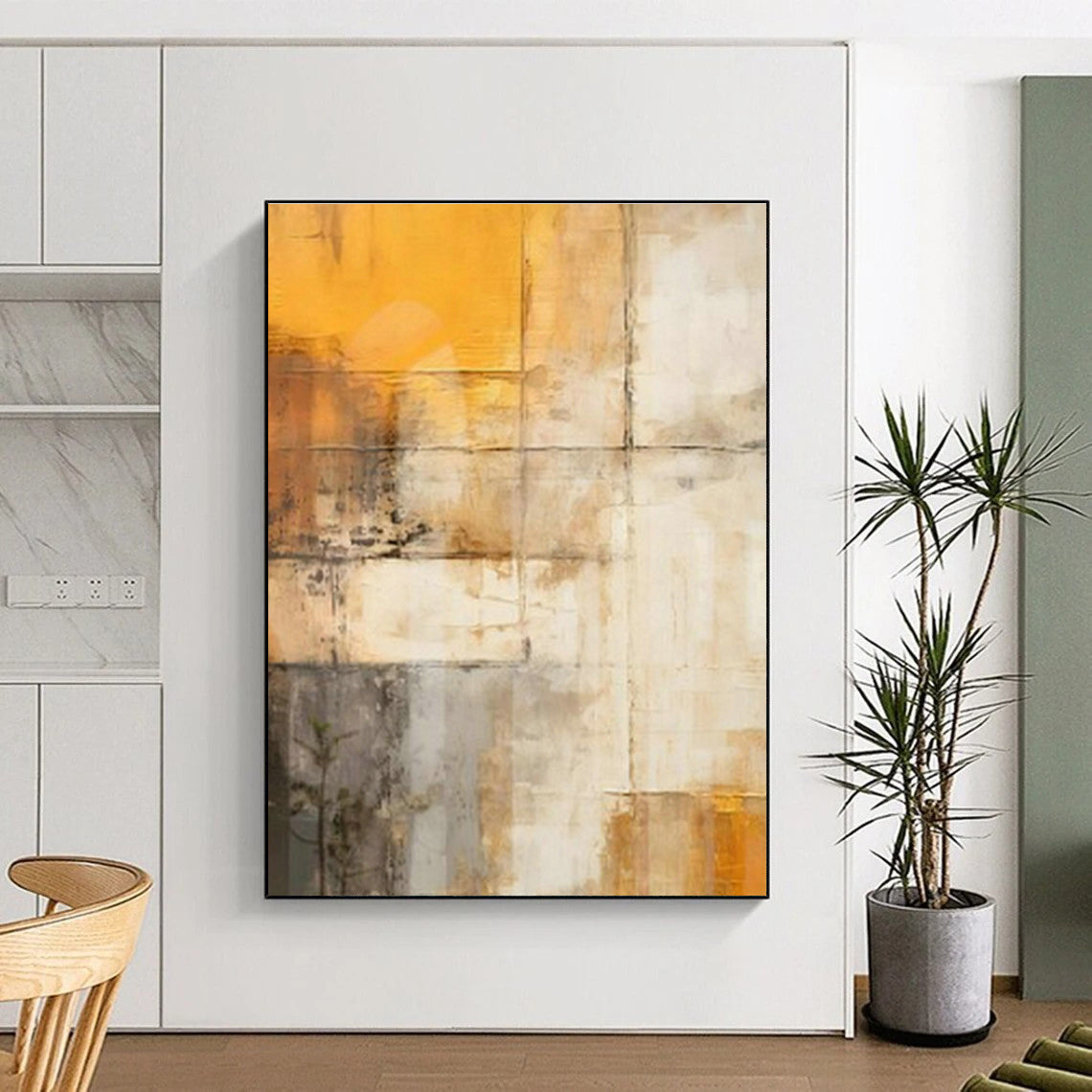 Oversized Custom Handmade Abstract Painting for Bedroom Dressing Area and Hallway Coat Rack Wall DLZ1955