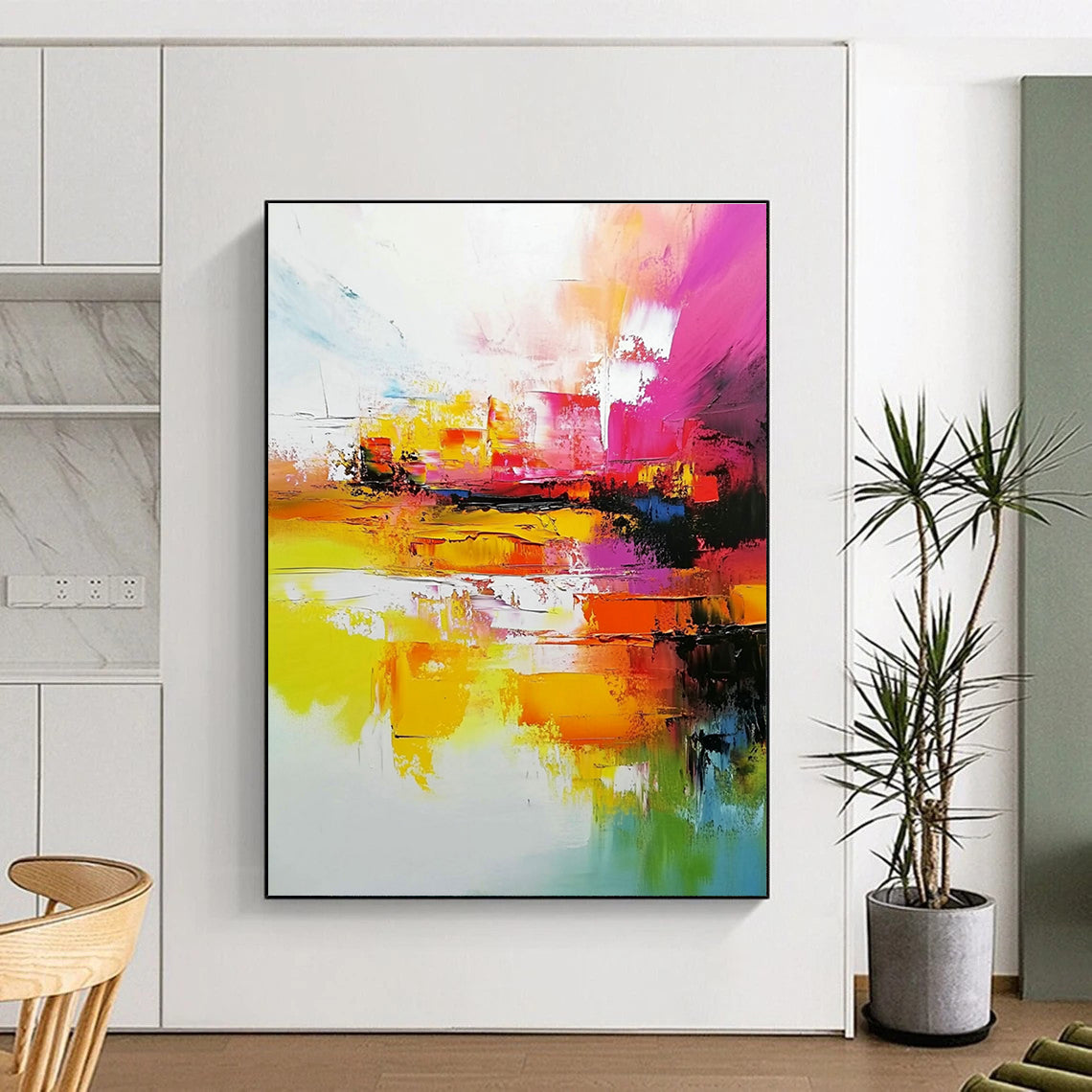 Colorful Abstract Painting with Vibrant Impressions GER553