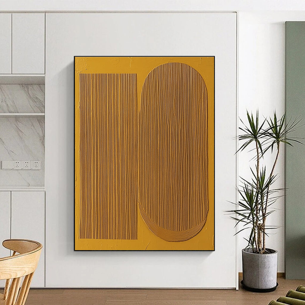 Ribbed - Texture Abstract in Yellow Tones GER309