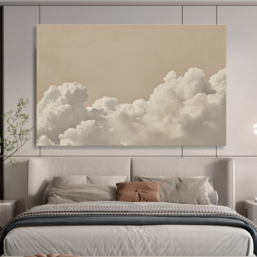 Beige Cloud - Serene Sky Abstract Painting DYP046