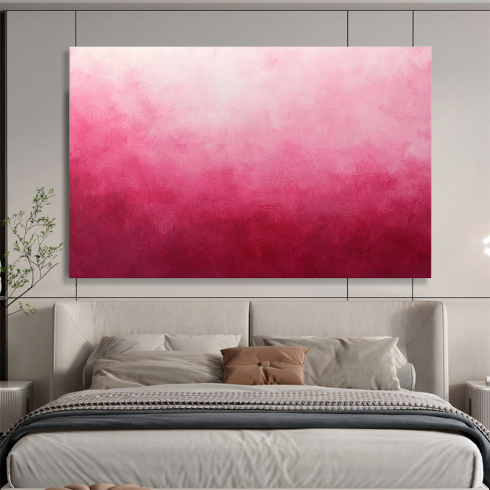 Gradient Pink Abstract Painting with Soft Color Transition DYP429