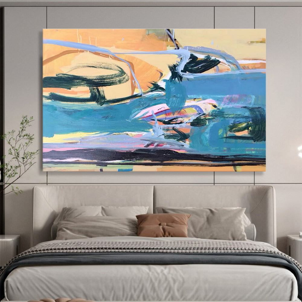 Vibrant Abstract Expression Abstract Painting THY007