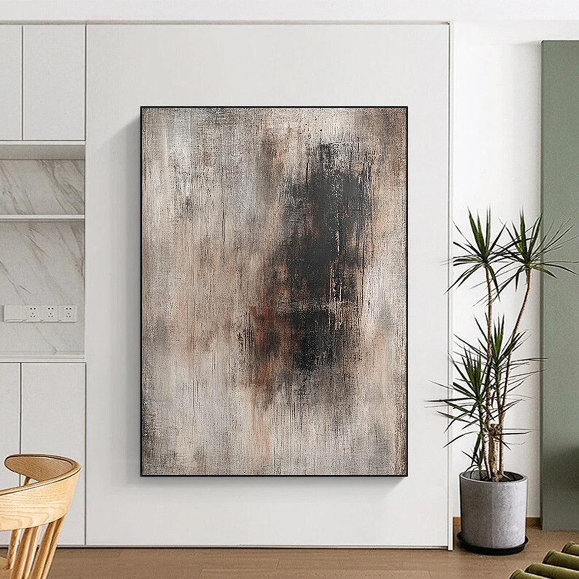 Earth - Toned Abstract with Dark Accents GER282