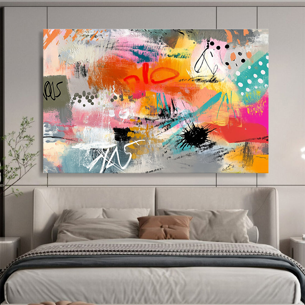 Colorful Abstract Chaos Painting DYP098