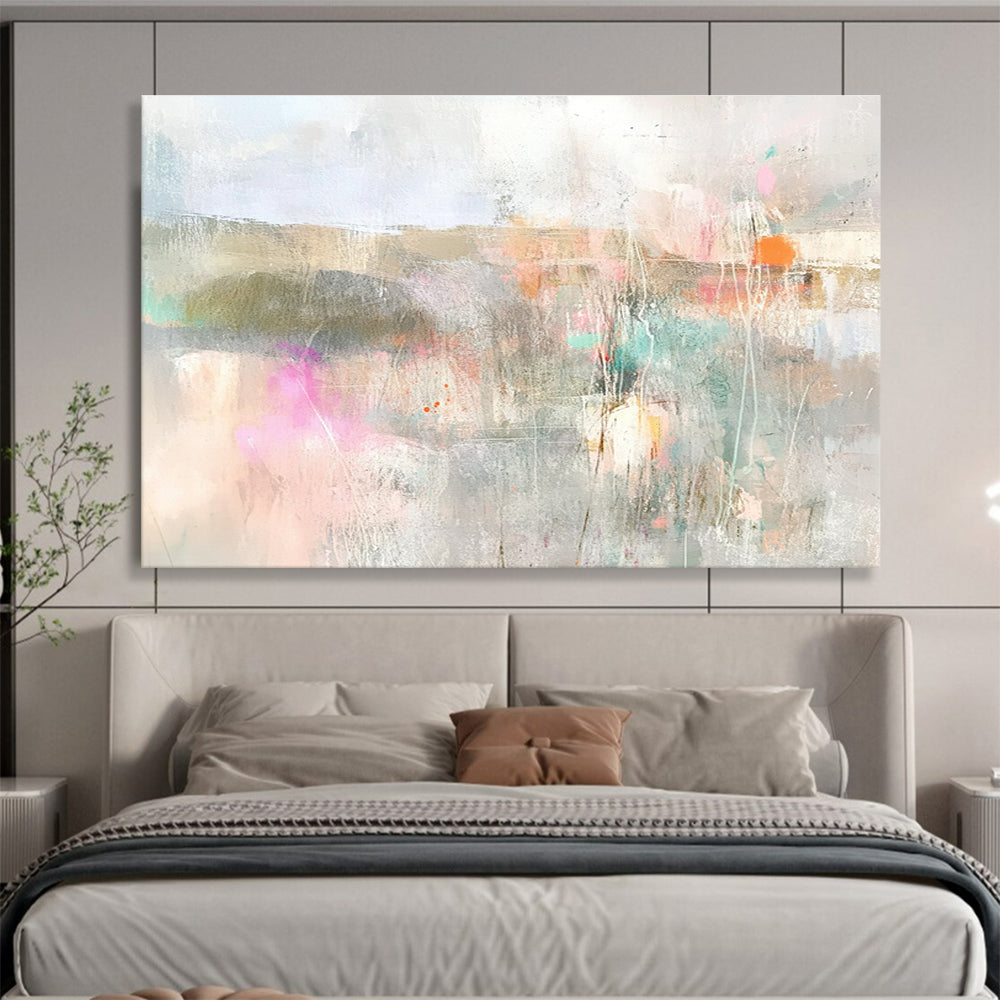 Soft Color Field Abstract Painting with Subtle Textures DYP468