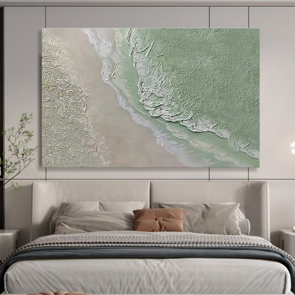 Textured Landscape Abstract Painting with Ear THY Tones THY250