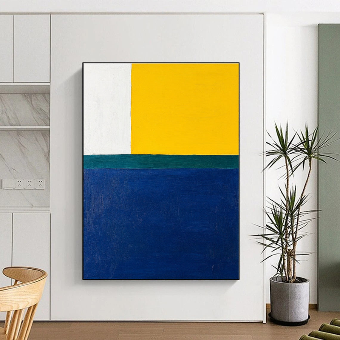 Color Block Abstract Painting with Vibrant Hues GER164