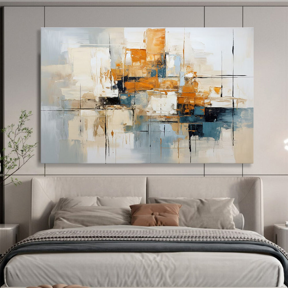 Modern Abstract Cityscape Abstract Painting THY006