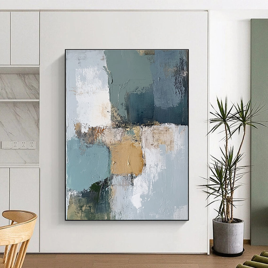 Muted Tones Abstract Painting with Subtle Textures GER753