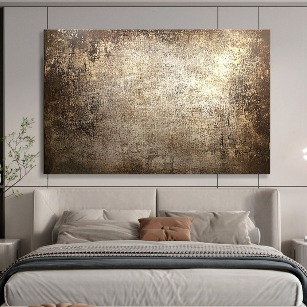 Brown Vintage Textured Abstract Painting DYP072