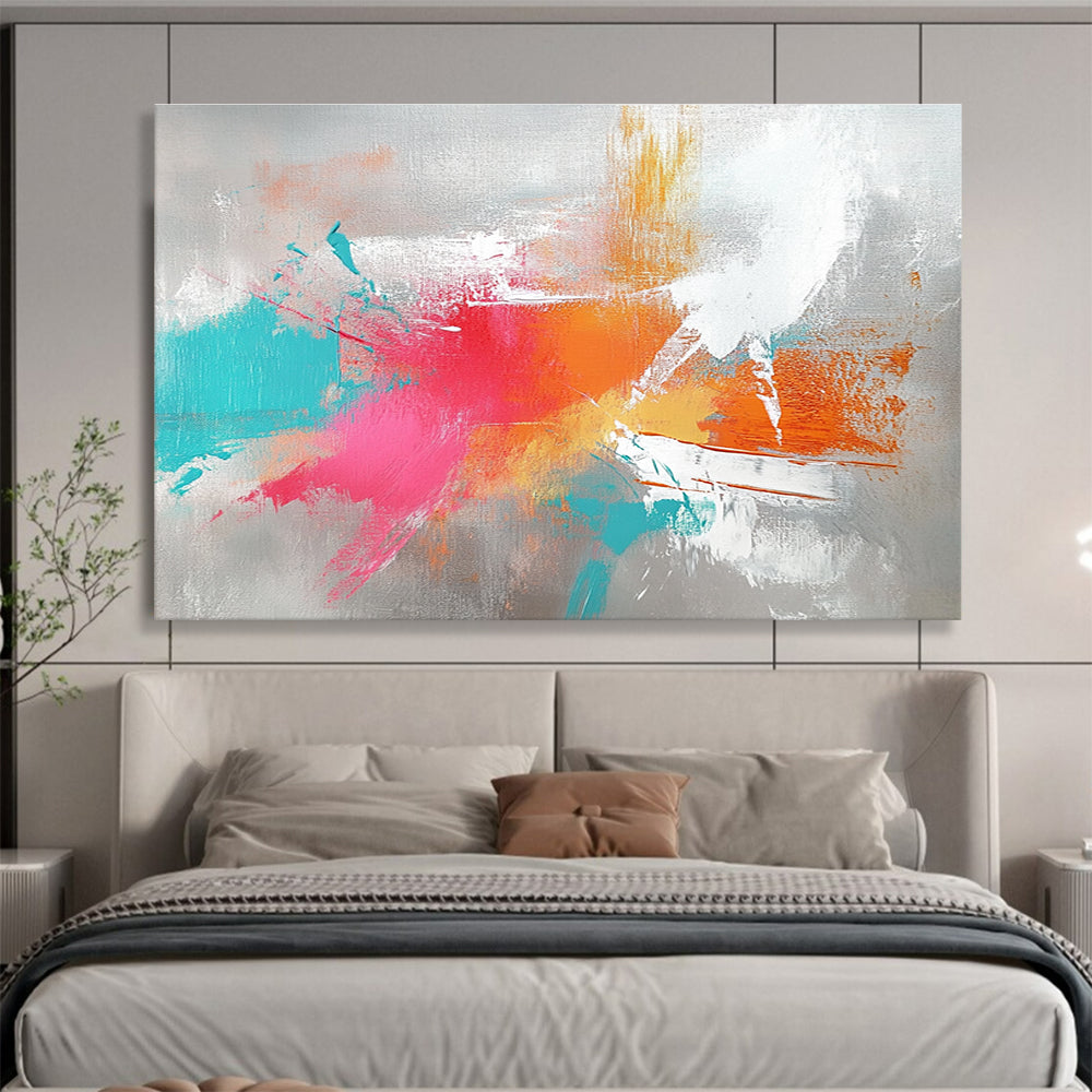 Colorful Splash Abstract Painting with Vibrant Colors DYP307