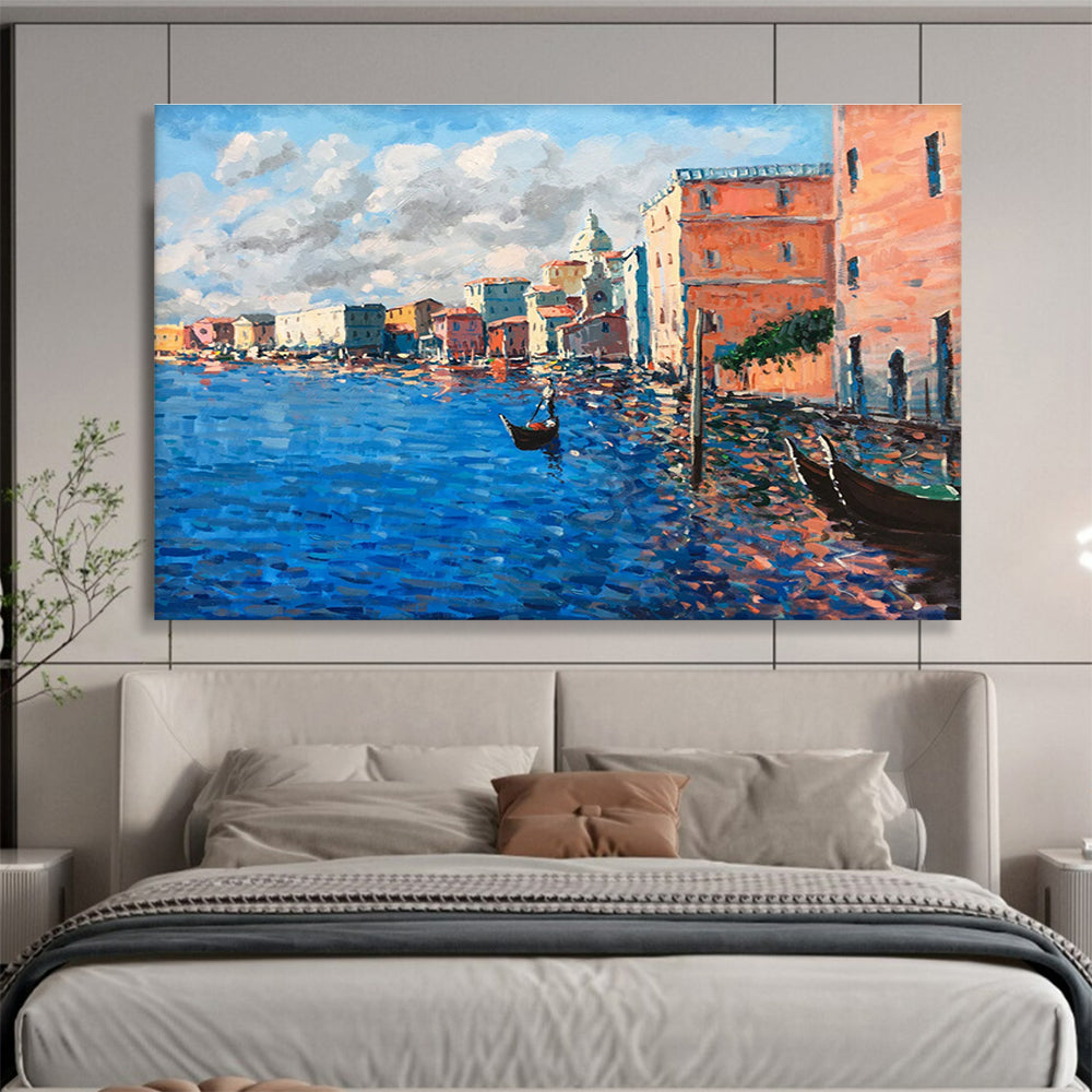 Venice Canal Scene Oil Painting THY456