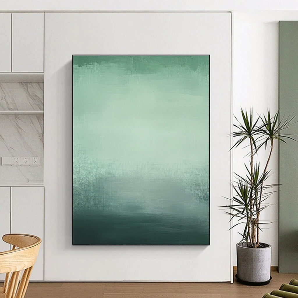Gradient Green Hues Abstract Painting GER871