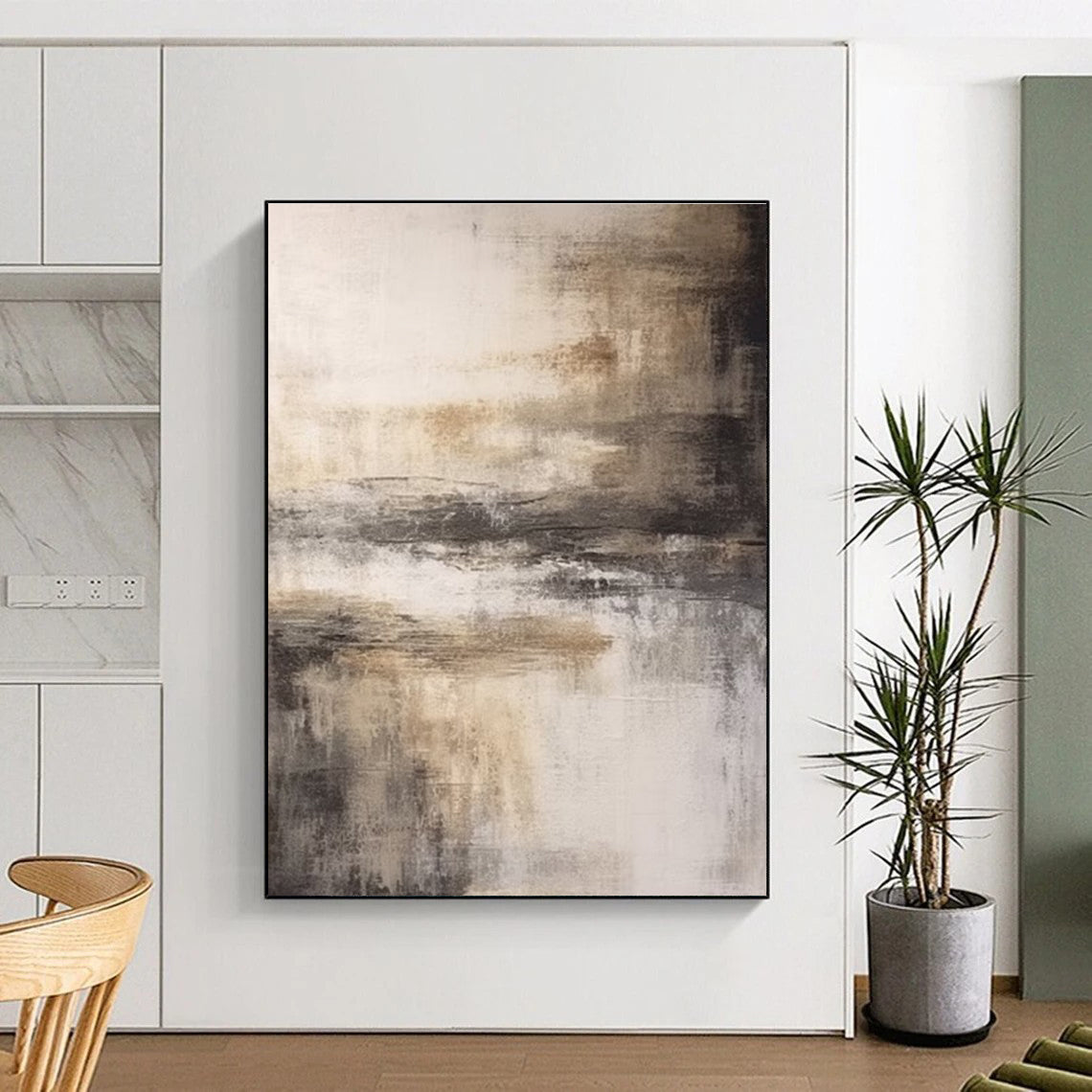 Earth - Toned Abstract Landscape - inspired Painting ADGE362
