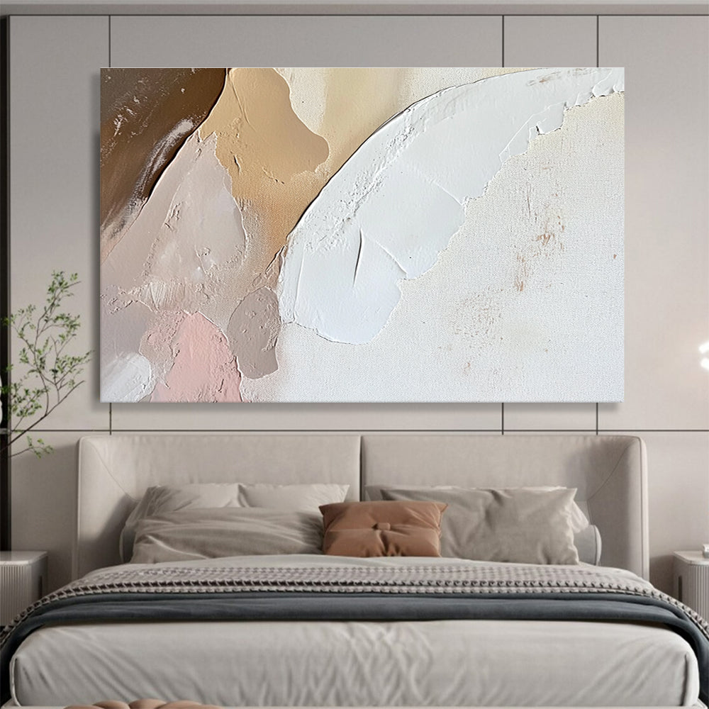 Pastel Textured Abstract Painting with Soft Color Layers DYP328