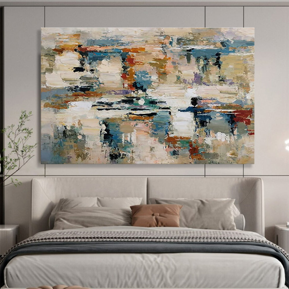 Multicolor Textured Abstract Mosaic Painting THY012