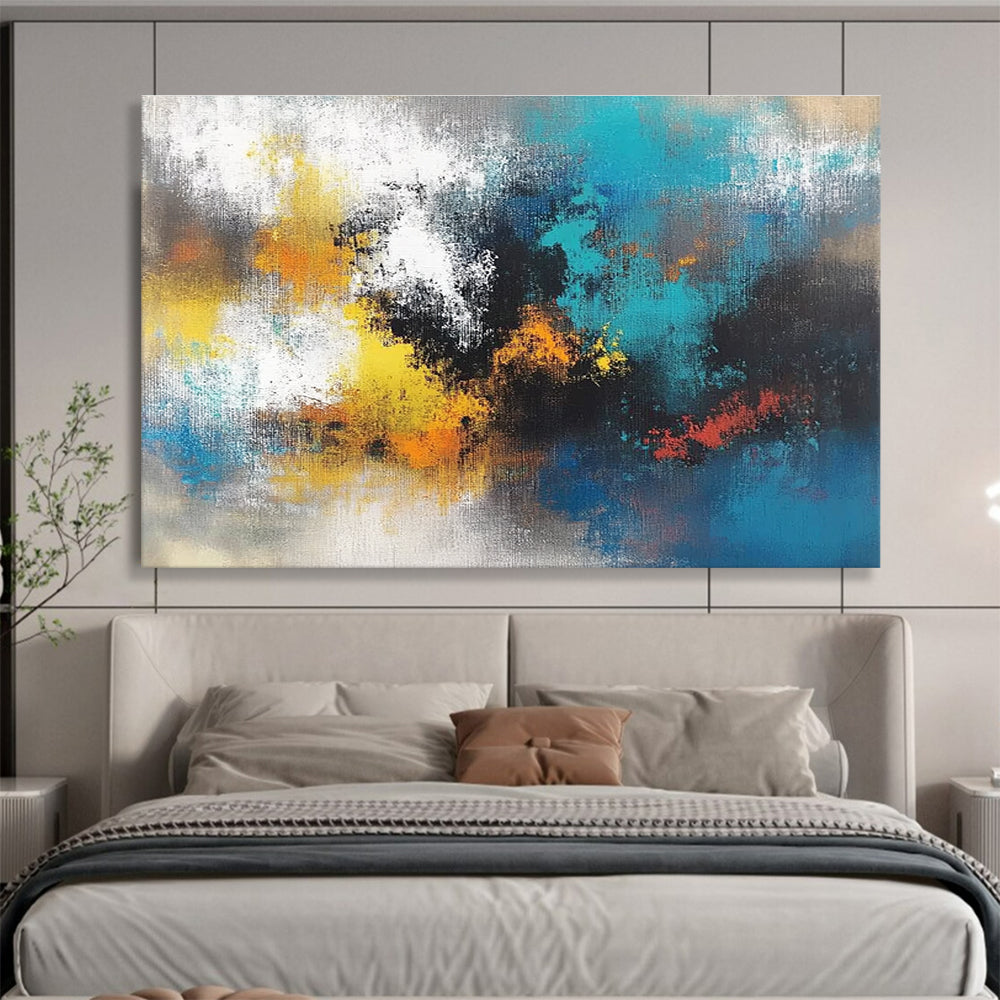 Colorful Abstract Blend - Expressive Modern Abstract Painting DYP001