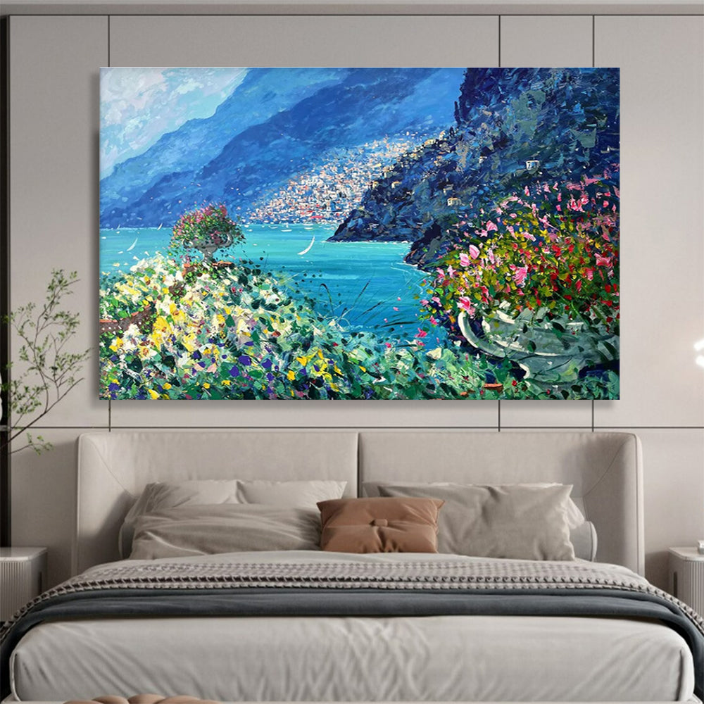Coastal Garden View Abstract Painting THY447