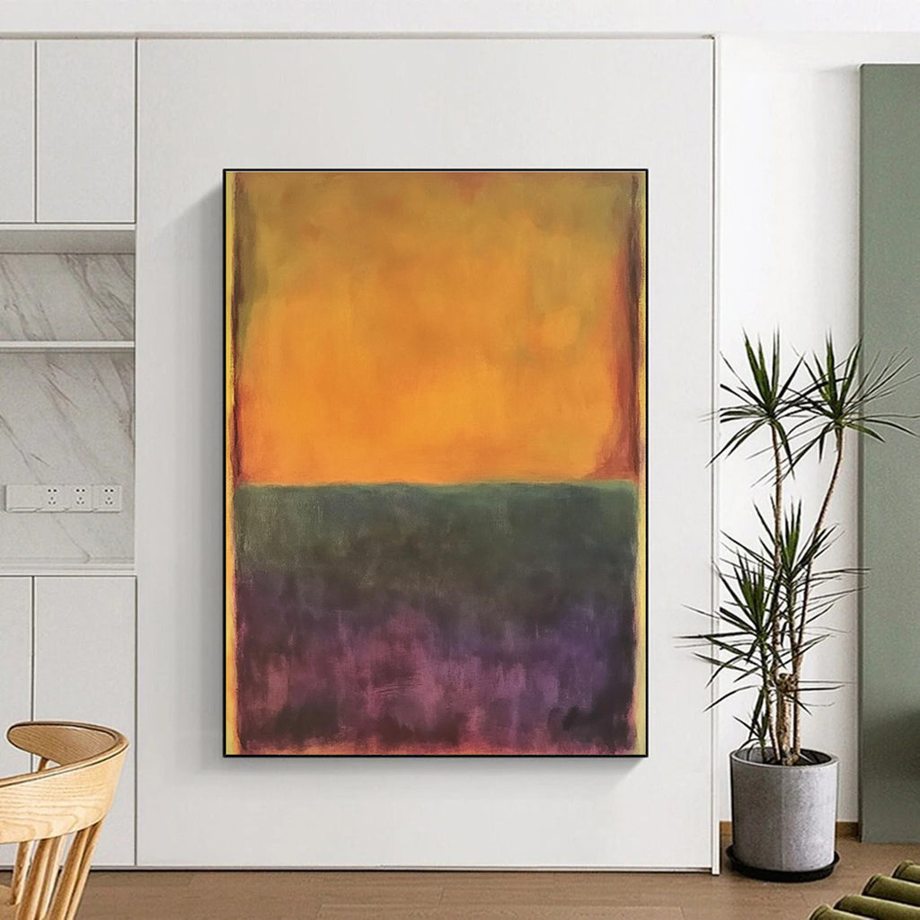 Orange Purple Gradient Abstract Painting GER837