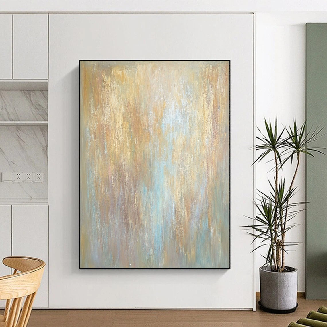 Soft Color Gradient Abstract Painting with Gentle Hues GER764