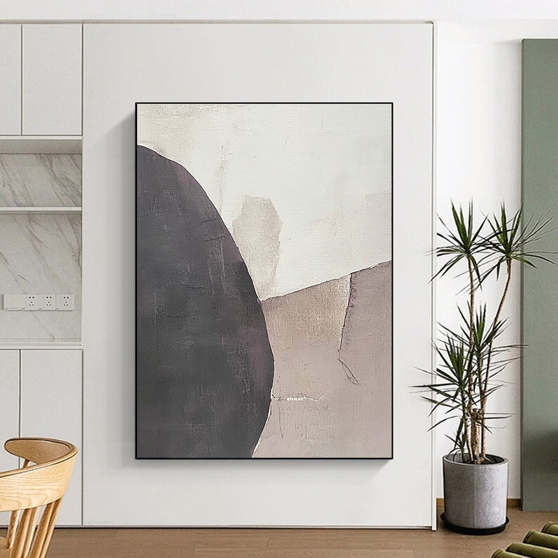 Gray Beige Abstract Forms GER846
