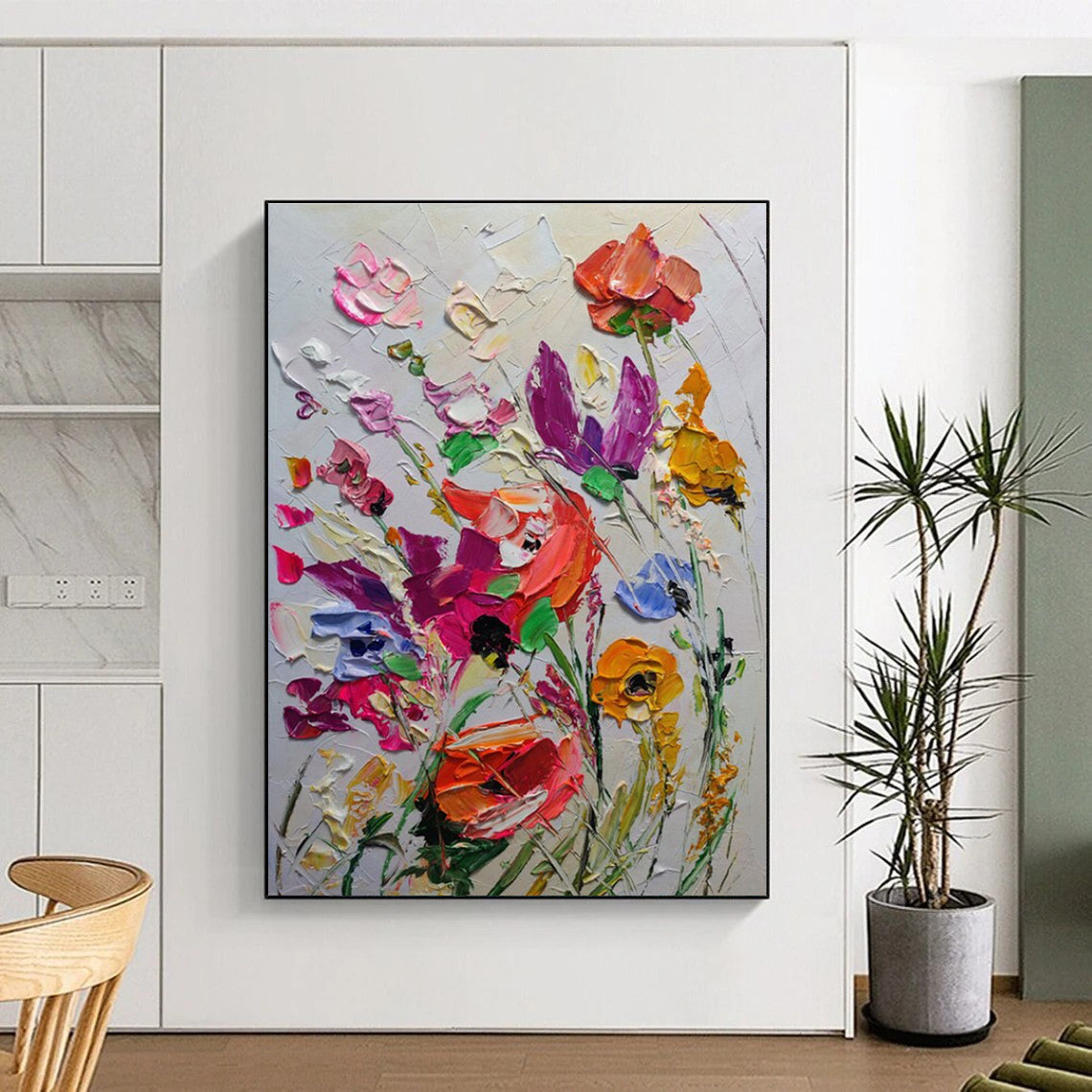 Vivid Flower - filled Abstract Painting ADGE265