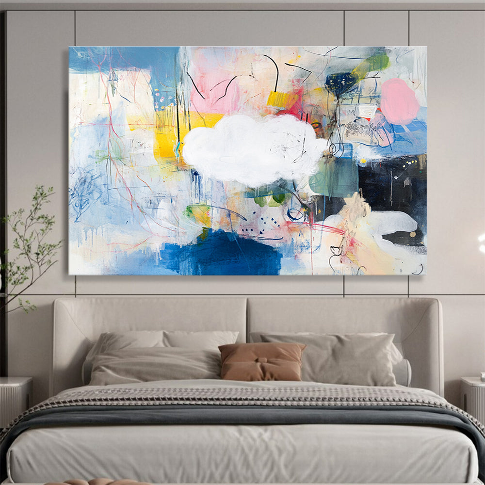 Colorful Abstract - Cloud and Chaos Painting DYP068