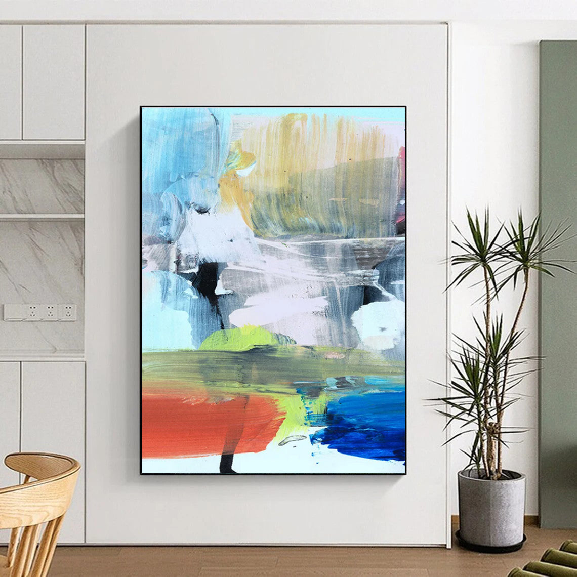 Colorful Abstract Blend Painting ADGE245