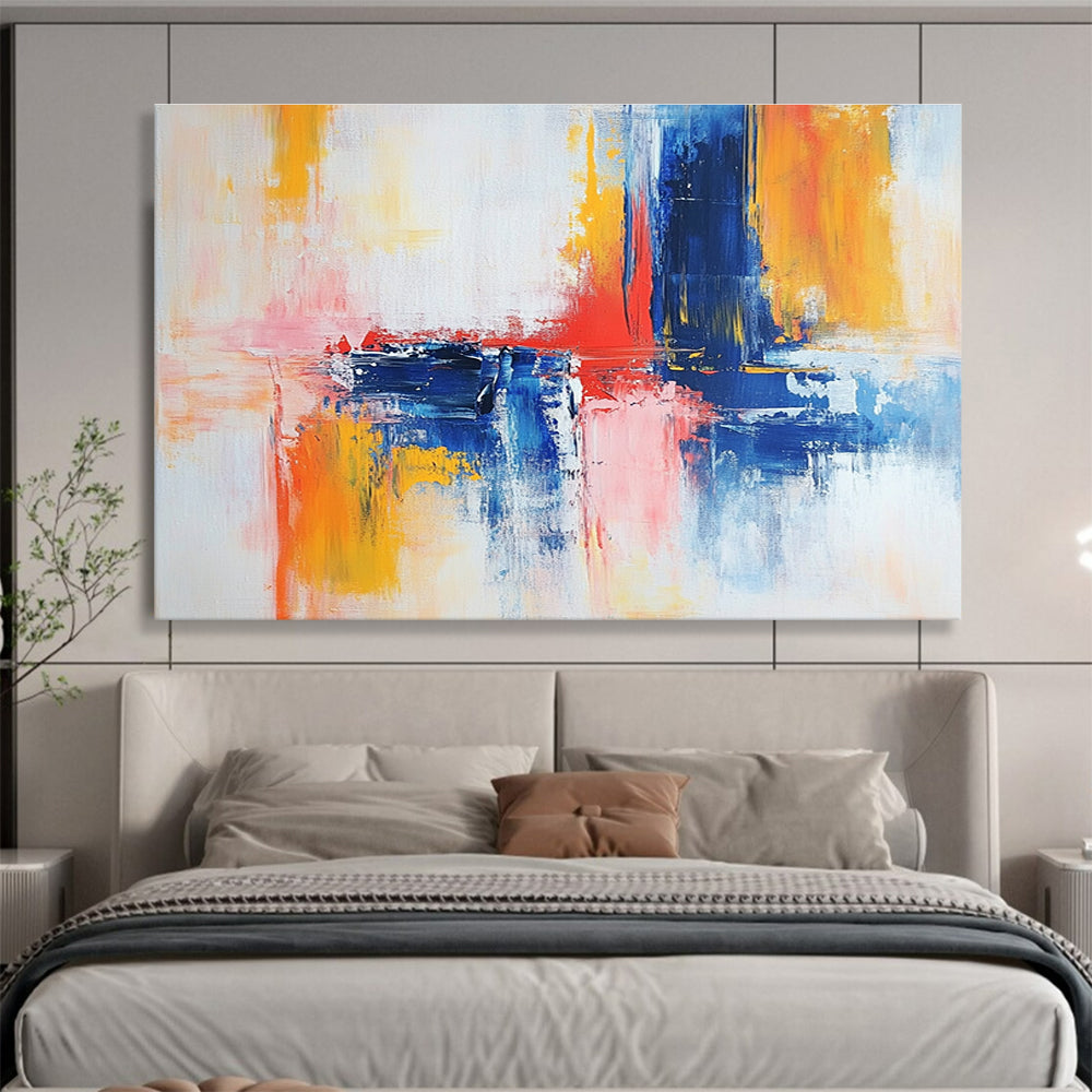 Soft Color Fusion Abstract Painting with Subtle Color Blends DYP422