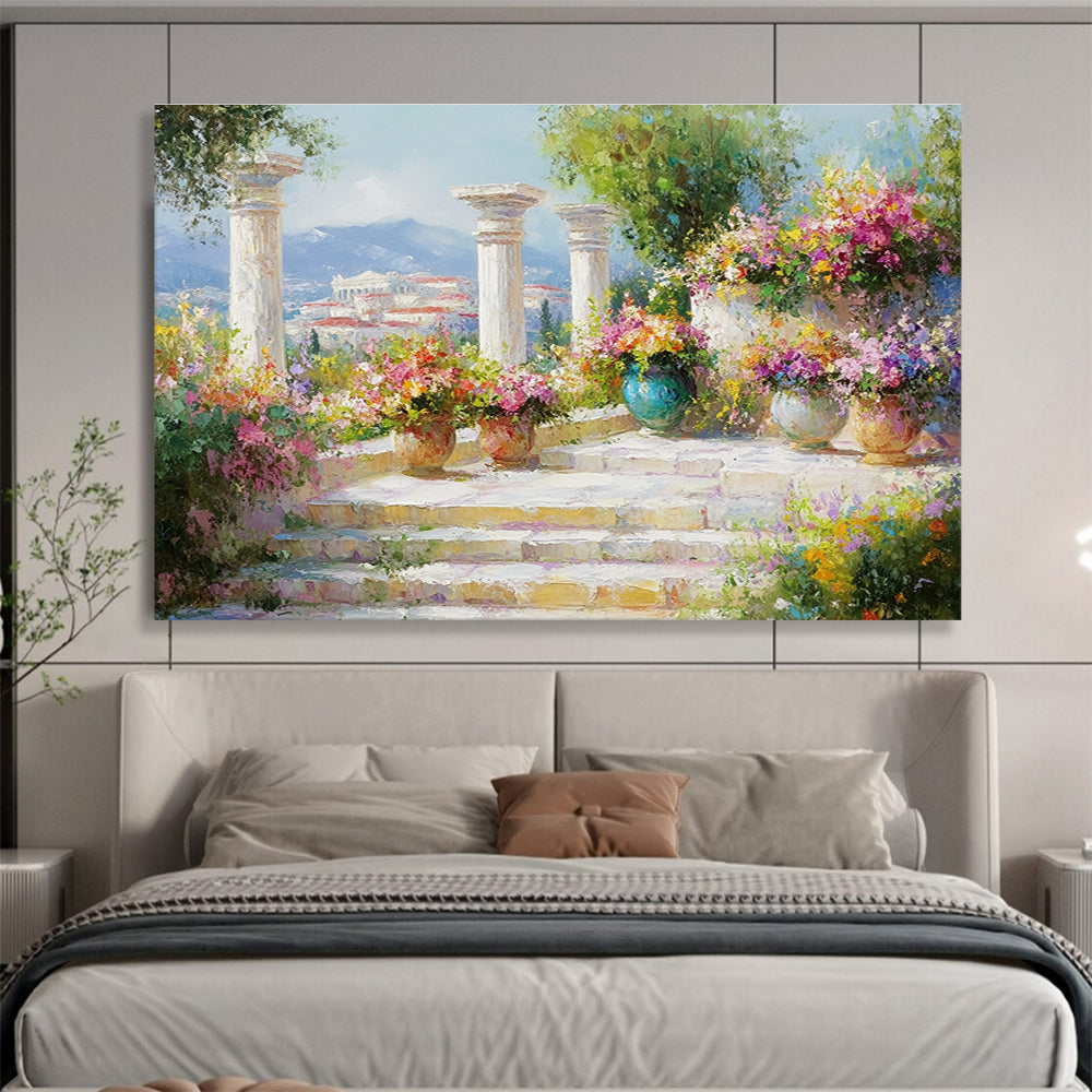 Garden with Columns - Classical Landscape Painting DYP059