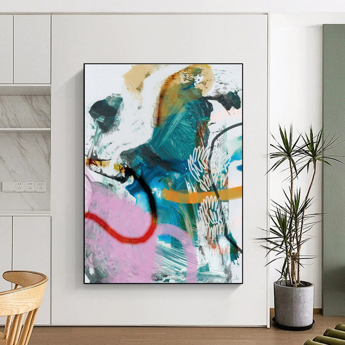 Colorful Eclectic Abstract Painting ADGE229