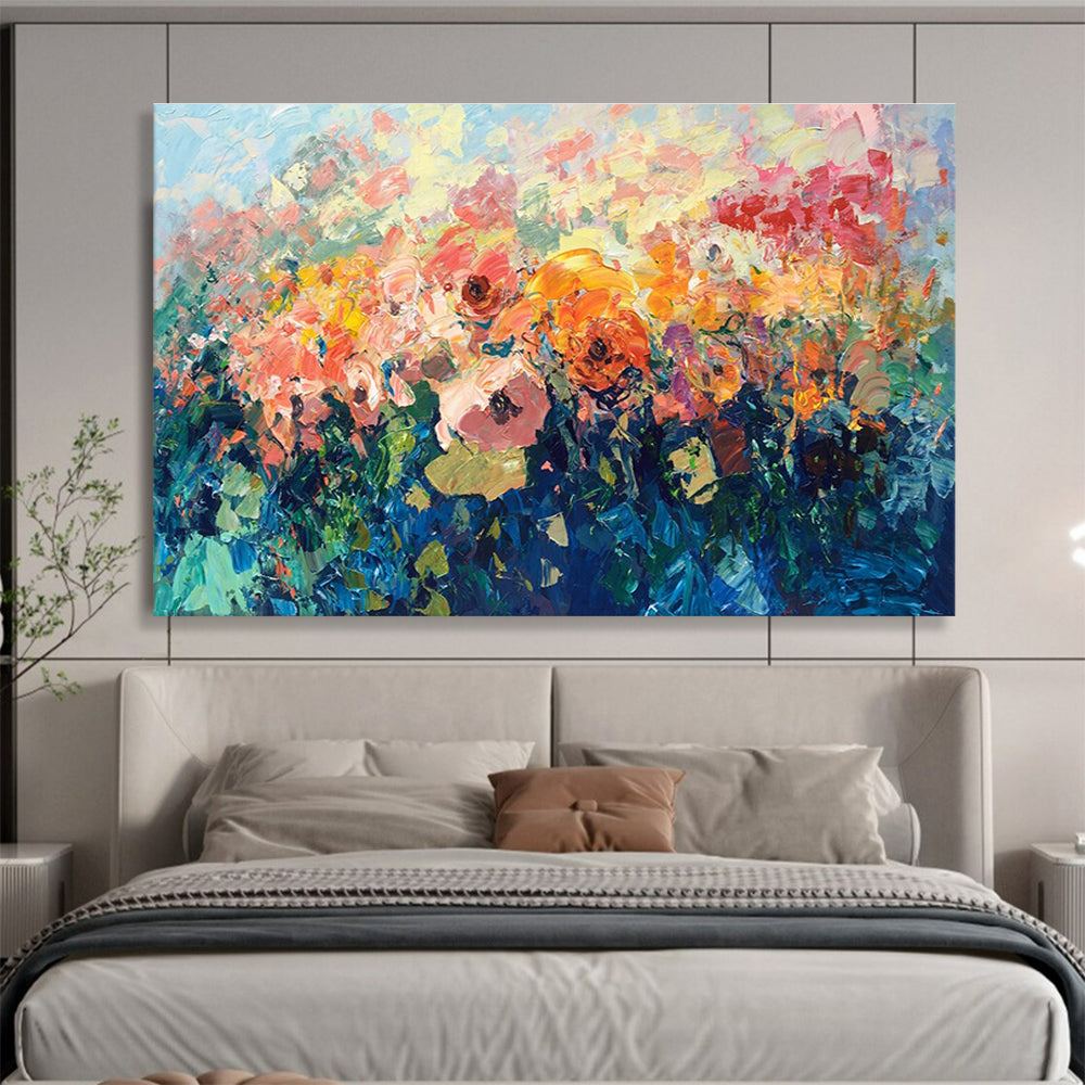 Vibrant Flower Field Abstract Painting THY431