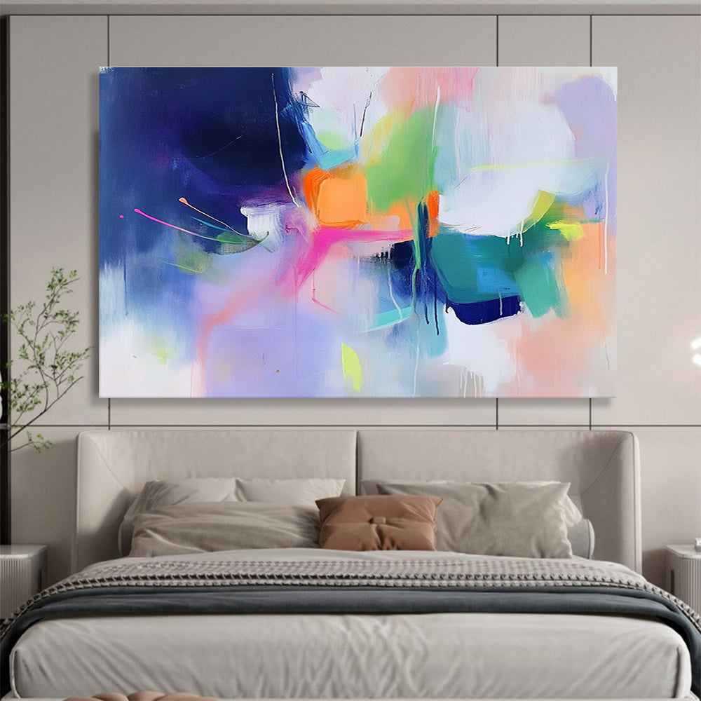 Colorful Abstract Fusion Painting with Vivid Hues DYP470