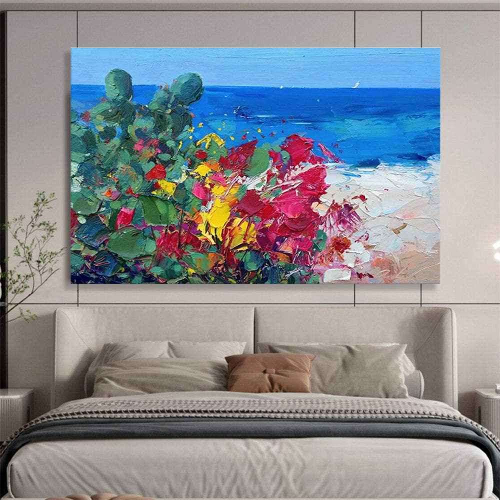 Coastal Blossoms Abstract Painting THY433
