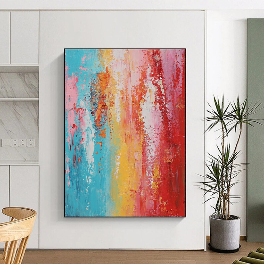 Colorful Gradient Abstract Painting with Smooth Transitions GER799