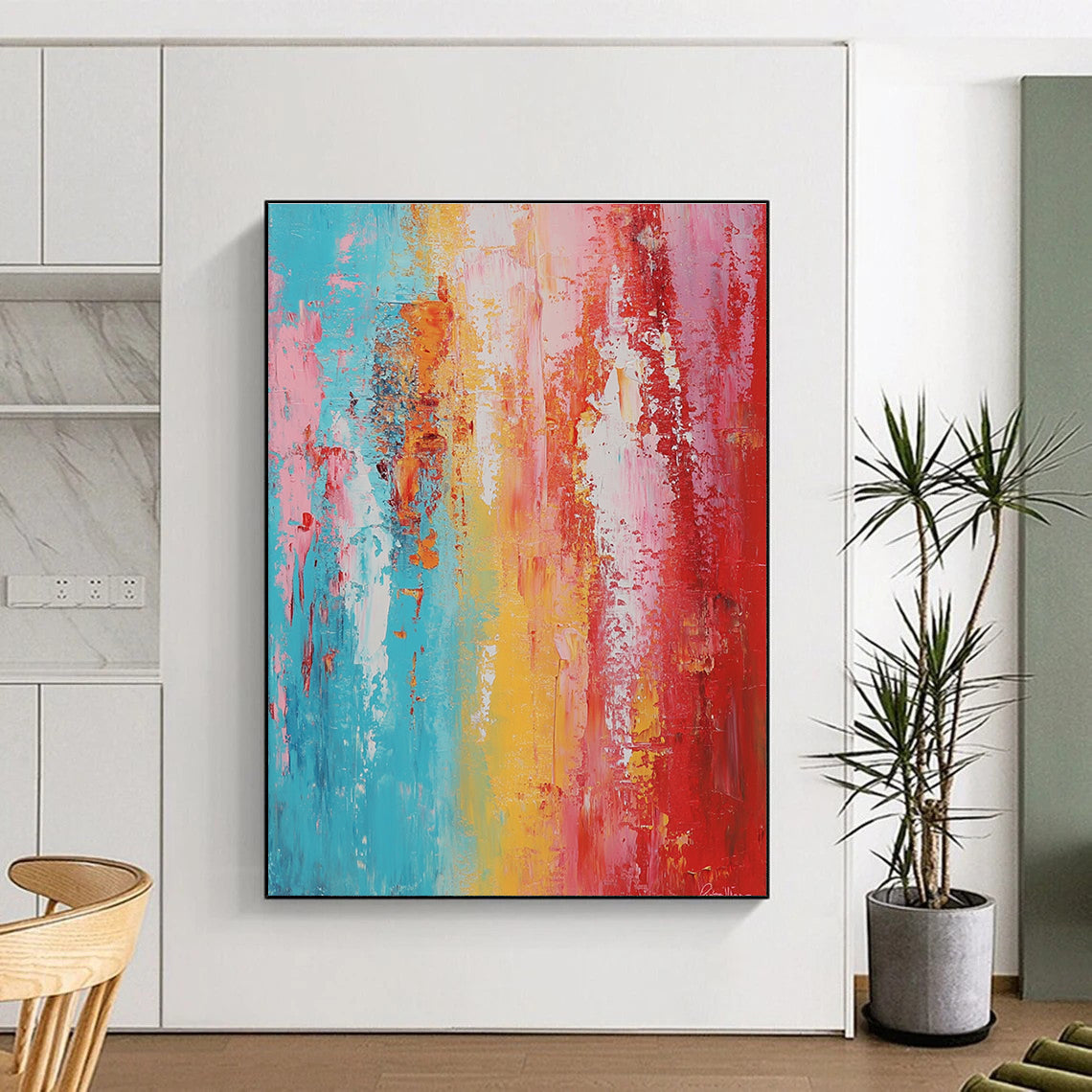 Colorful Gradient Abstract Painting with Smooth Transitions GER799