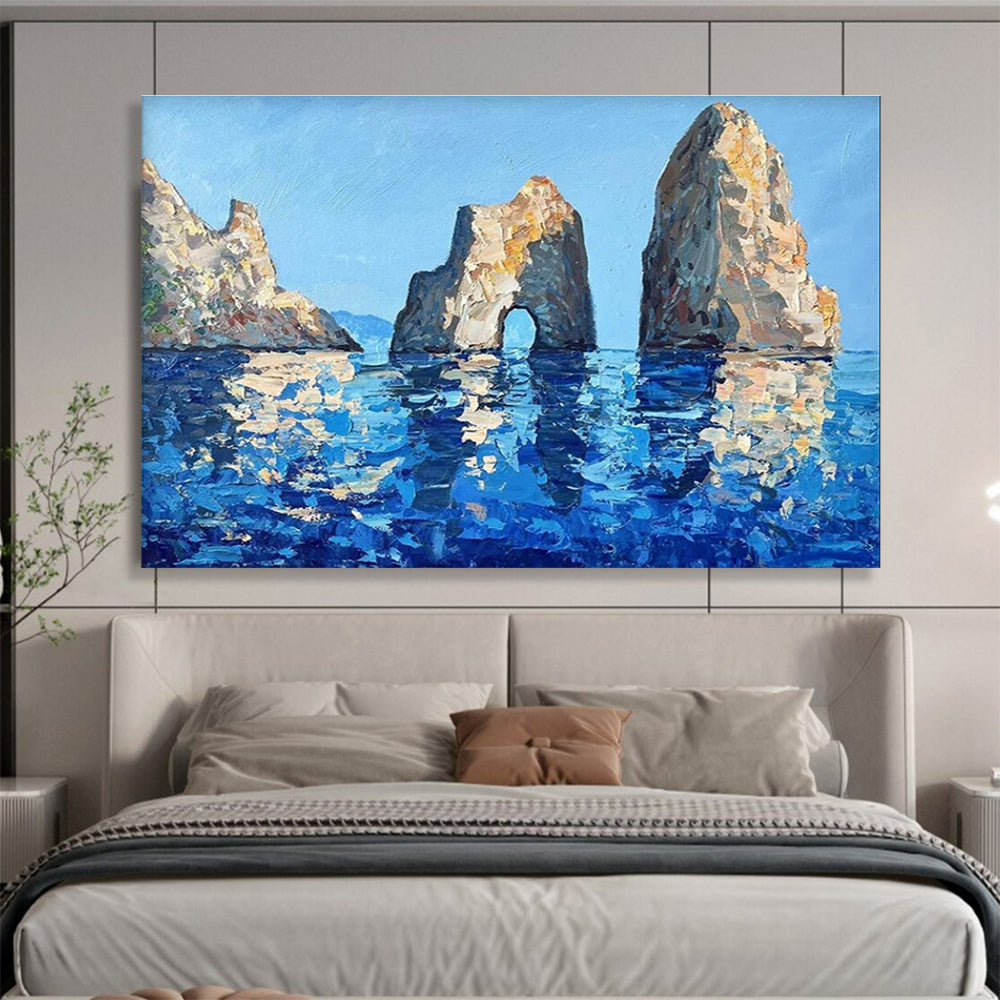 Sea Stacks with Arch Abstract Painting THY432