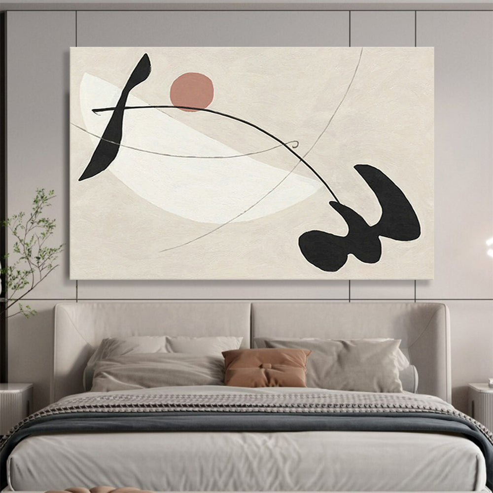 Customized Large Abstract Hand Painting for Underwater Noise Pollution Impact Assessment and Mitigation Project DLZ3122