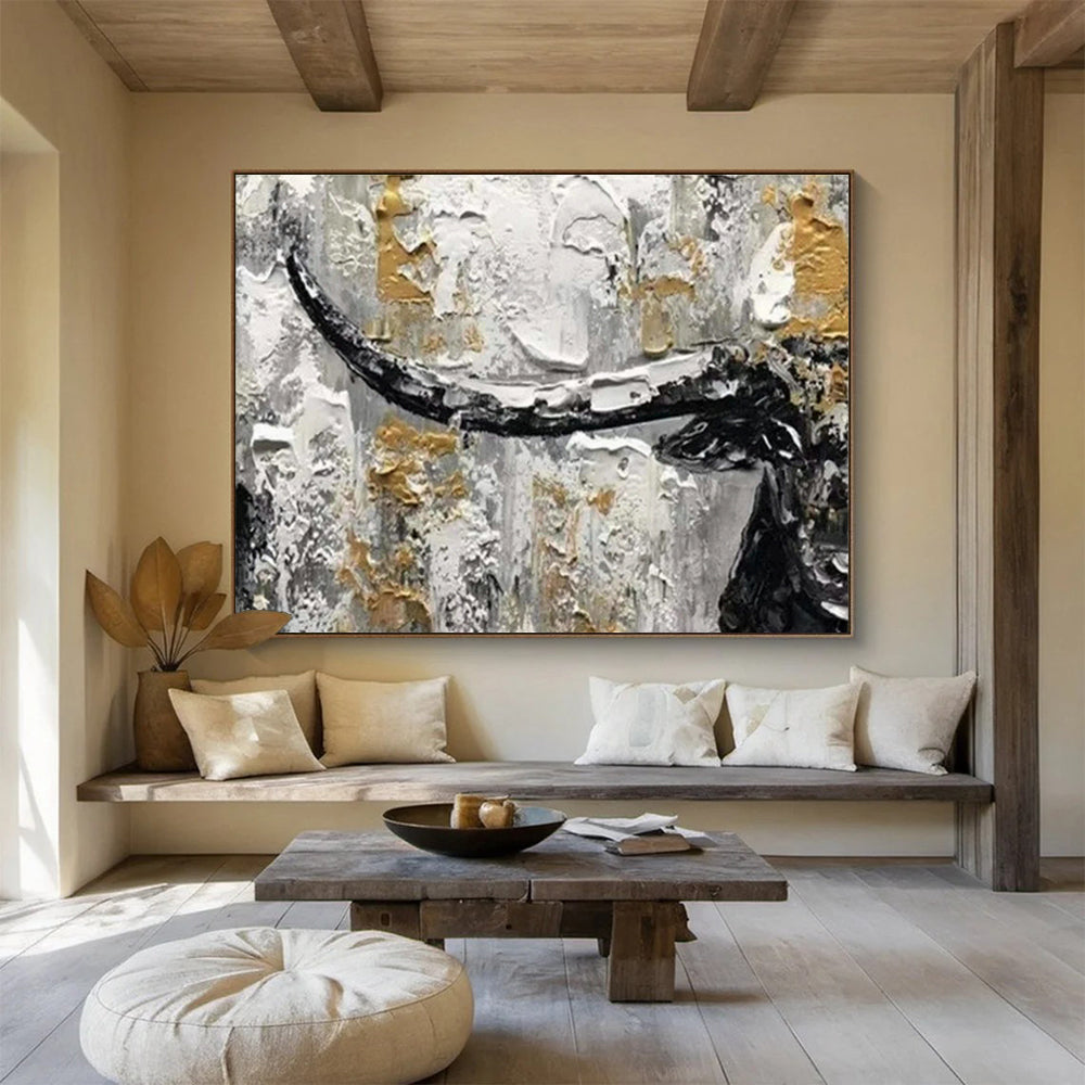 Large-Size Custom Abstract Hand Painting for Karaoke Room DLZ2720